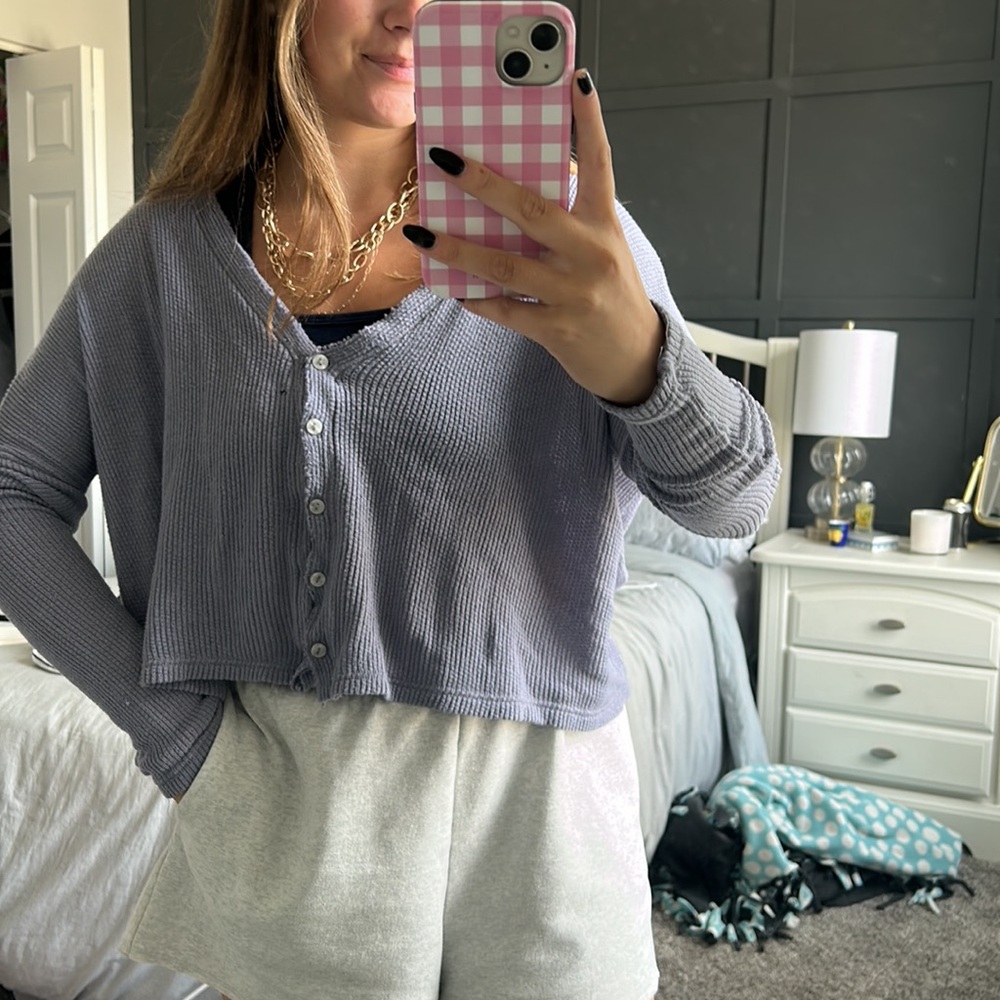 PURPLE URBAN OUTFITTERS LOUNGE TOP